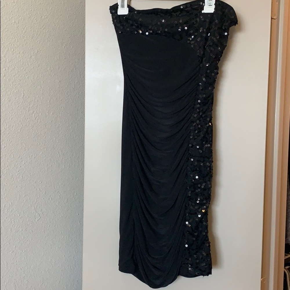 Forever 21 Black Sparkly Mini Dress